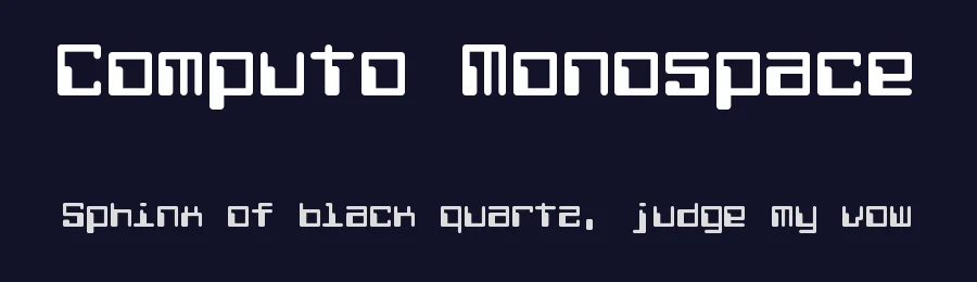 Computo Monospace by Chequered Ink — Display Font — thumbnail 2