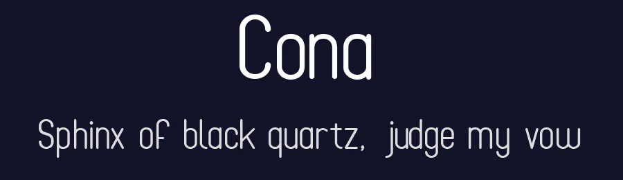 Cona by Marta Coronado — Sans Serif Font — thumbnail 2