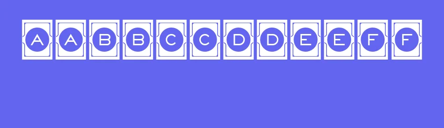 Concave Frames by Vladimir Nikolic — Decorative Font — thumbnail 3