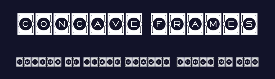 Concave Frames by Vladimir Nikolic — Decorative Font — thumbnail 2