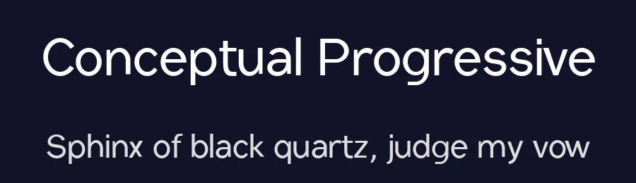 Conceptual Progressive by HIRO std — Sans Serif Font — thumbnail 2