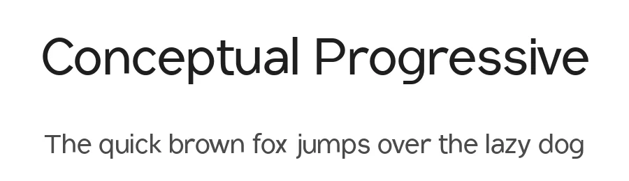 Conceptual Progressive by HIRO std — Sans Serif Font