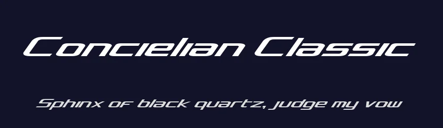 Concielian Classic by Iconian Fonts — Display Font — thumbnail 2