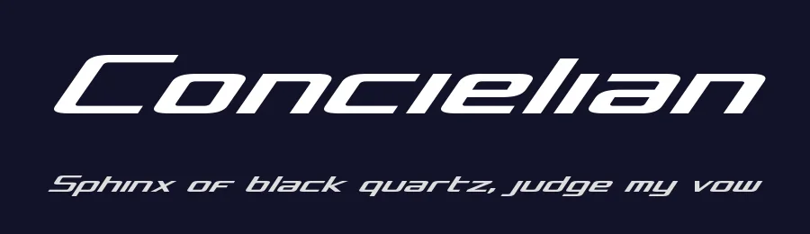 Concielian by Iconian Fonts — Display Font — thumbnail 2