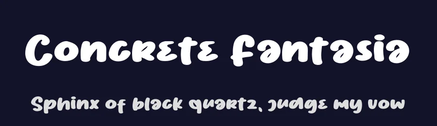 Concrete Fantasia by Eifetstype — Script Handwritten Font — thumbnail 2