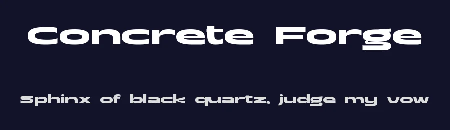 Concrete Forge by Get Studio — Sans Serif Font — thumbnail 2