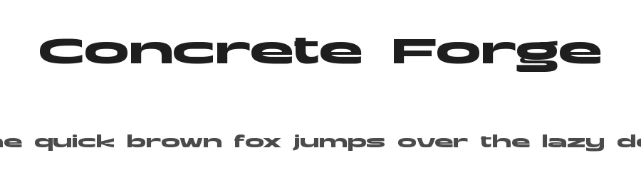 Concrete Forge by Get Studio — Sans Serif Font