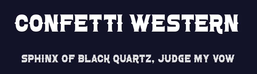 Confetti Western by Chequered Ink — Decorative Font — thumbnail 2