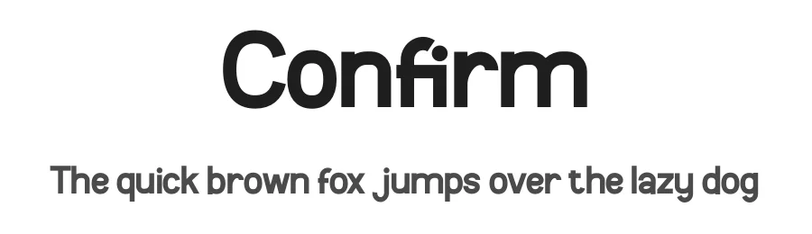 Confirm