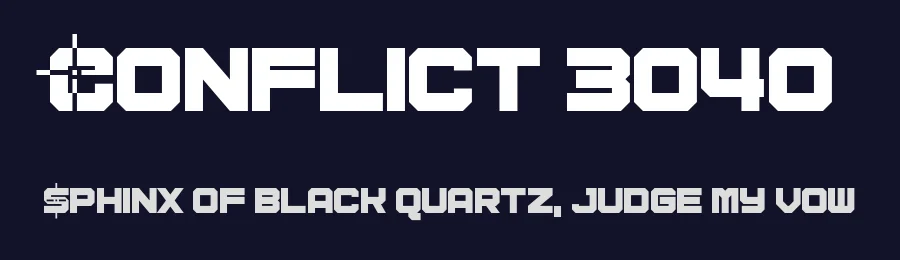 Conflict 3040 by Chequered Ink — Display Font — thumbnail 2
