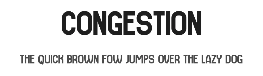 Congestion by Vladimir Nikolic — Sans Serif Font