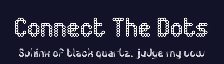Connect The Dots by weknow — Decorative Font — thumbnail 2