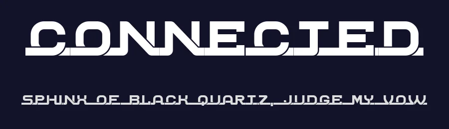 Connected by Vladimir Nikolic — Decorative Font — thumbnail 2