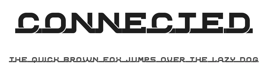 Connected by Vladimir Nikolic — Decorative Font