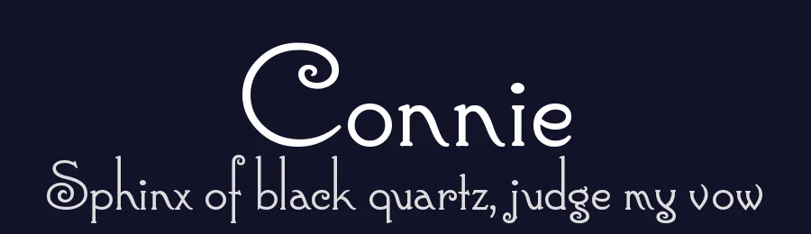 Connie by Lauren Thompson — Decorative Font — thumbnail 2