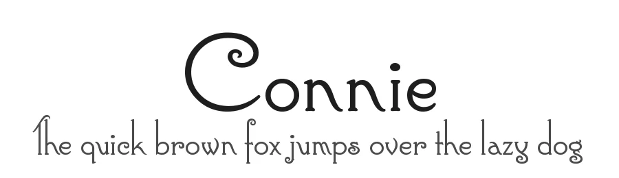 Connie by Lauren Thompson β Decorative Font