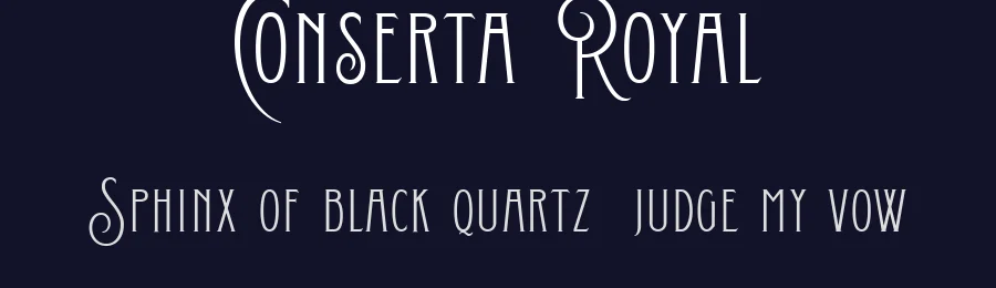 Conserta Royal by Konstantine Studio — Decorative Font — thumbnail 2
