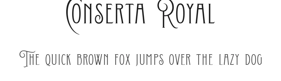 Conserta Royal by Konstantine Studio — Decorative Font