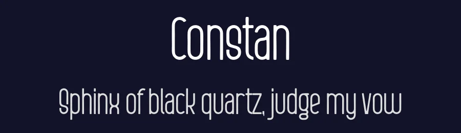Constan by Gilang Ternadho — Sans Serif Font — thumbnail 2
