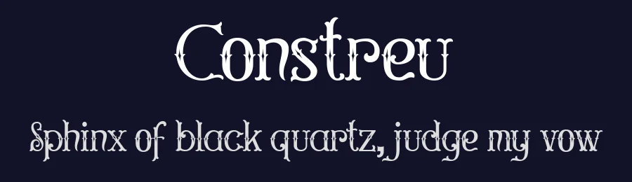 Constreu by ilhamtaro — Decorative Font — thumbnail 2