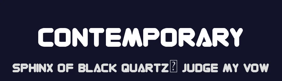 Contemporary by Milabrya — Display Font — thumbnail 2