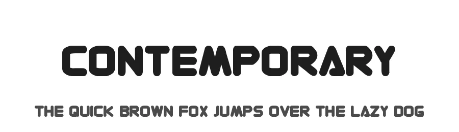 Contemporary by Milabrya — Display Font