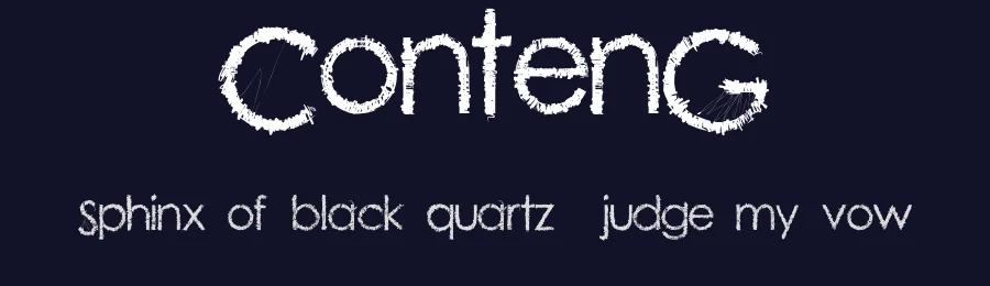 ContenG by Cenz Qobbal — Decorative Font — thumbnail 2