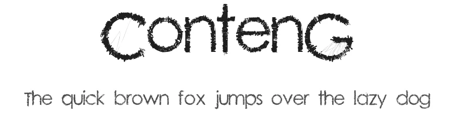 ContenG by Cenz Qobbal — Decorative Font