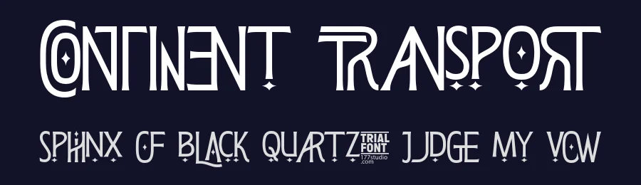 Continent Transport by 177Studio — Decorative Font — thumbnail 2