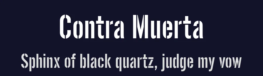 Contra Muerta by Typeson — Decorative Font — thumbnail 2