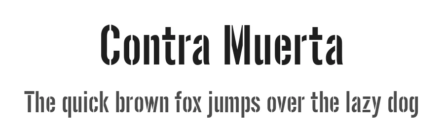 Contra Muerta by Typeson — Decorative Font
