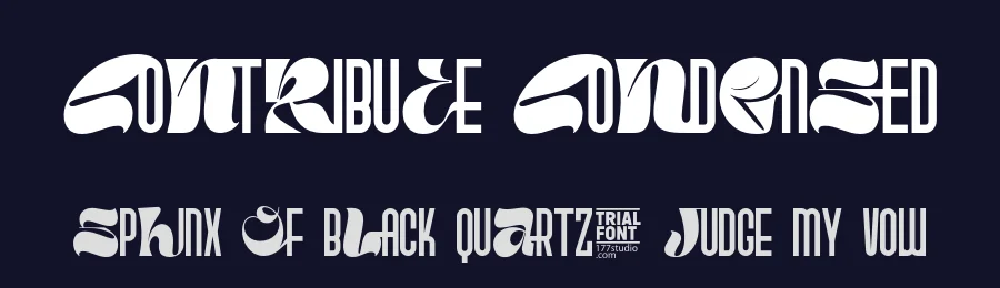 Contribute Condensed by 177Studio — Decorative Font — thumbnail 2