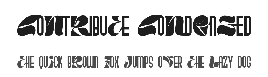 Contribute Condensed by 177Studio — Decorative Font