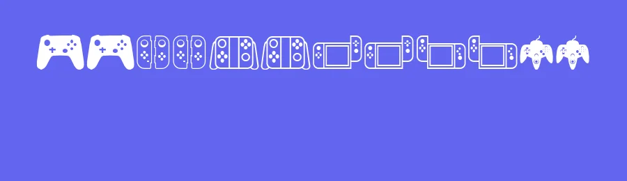 Controllers by Vladimir Nikolic — Dingbats Font — thumbnail 3