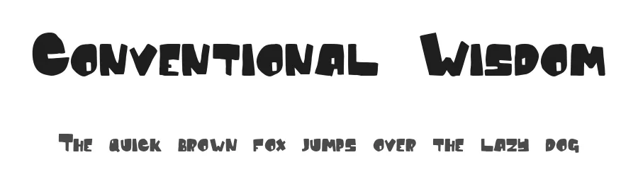 Conventional Wisdom