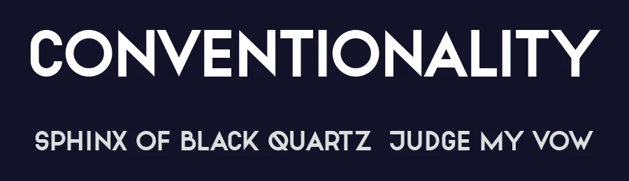 Conventionality by Vladimir Nikolic — Sans Serif Font — thumbnail 2