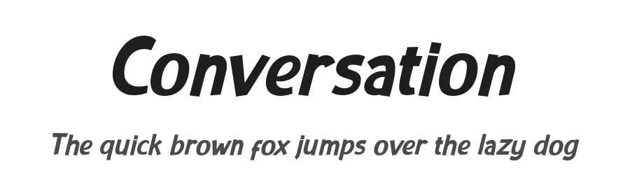 Conversation by Toko Laris Djaja — Decorative Font