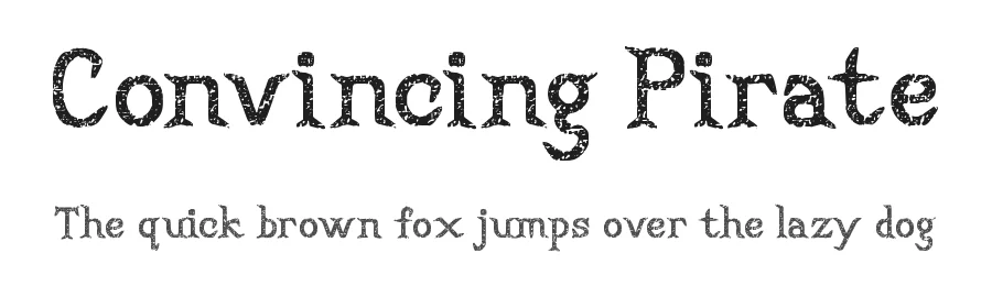 Convincing Pirate by Walter E Stewart — Decorative Font