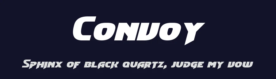 Convoy by Pixel Sagas — Display Font — thumbnail 2