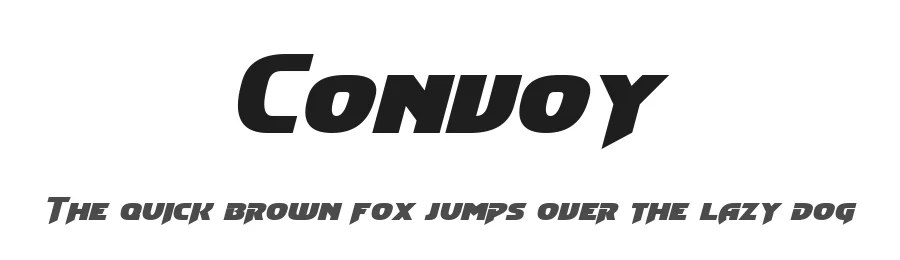 Convoy by Pixel Sagas — Display Font
