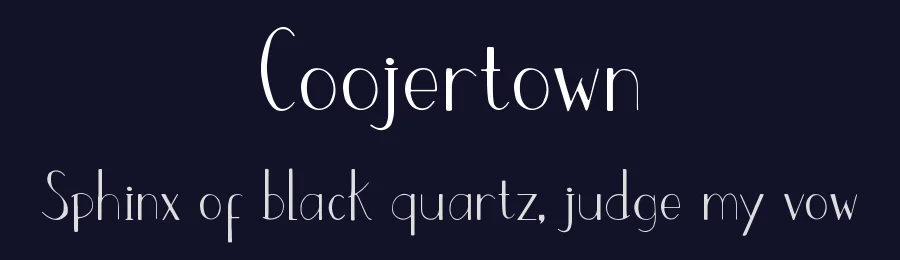Coojertown by Jetsmax Studio — Decorative Font — thumbnail 2