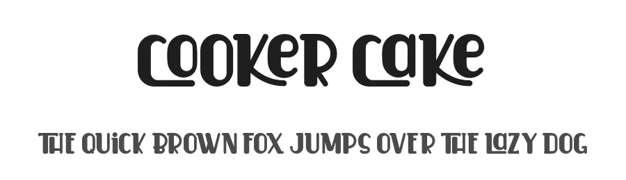 Cooker Cake by Sabrcreative — Decorative Font
