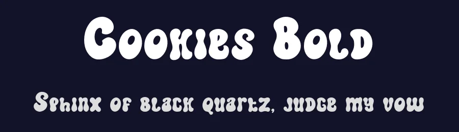 Cookies Bold by Kong Font — Decorative Font — thumbnail 2
