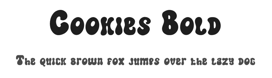 Cookies Bold by Kong Font — Decorative Font