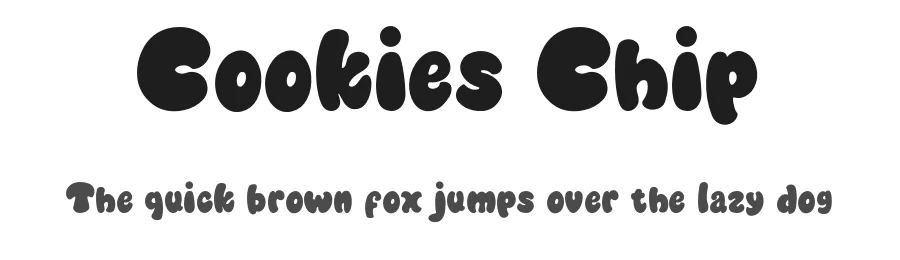 Cookies Chip by Kong Font — Decorative Font