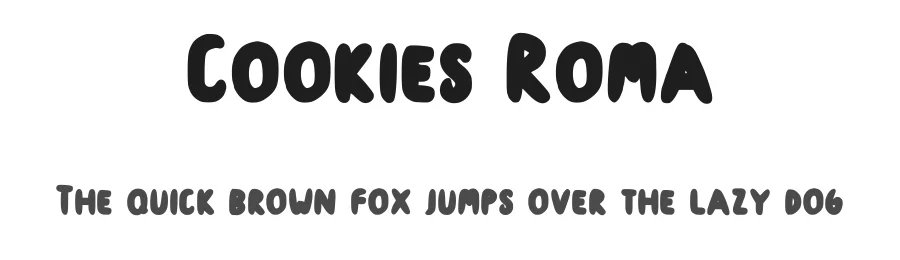 Cookies Roma by Hamsah — Script Handwritten Font