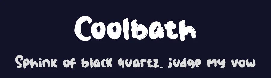 Coolbath by Mr.Soon Design — Decorative Font — thumbnail 2