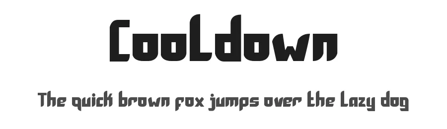 Cooldown by Kong Font β Sans Serif Font