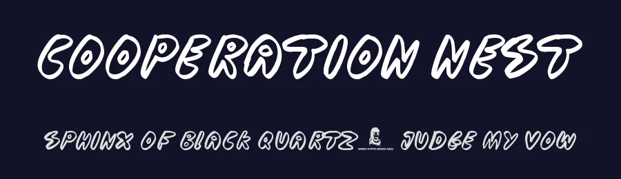 Cooperation Nest by JSH creates — Decorative Font — thumbnail 2