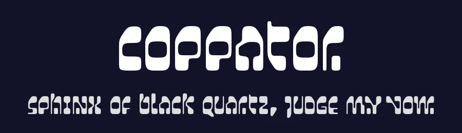Coppator by Disaster Fonts — Display Font — thumbnail 2